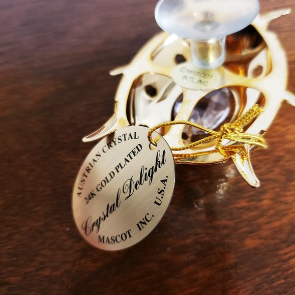 24K GOLD PLATED LADY BUG ORNAMENT W/SUCTION CUP - Picture 4 of 5